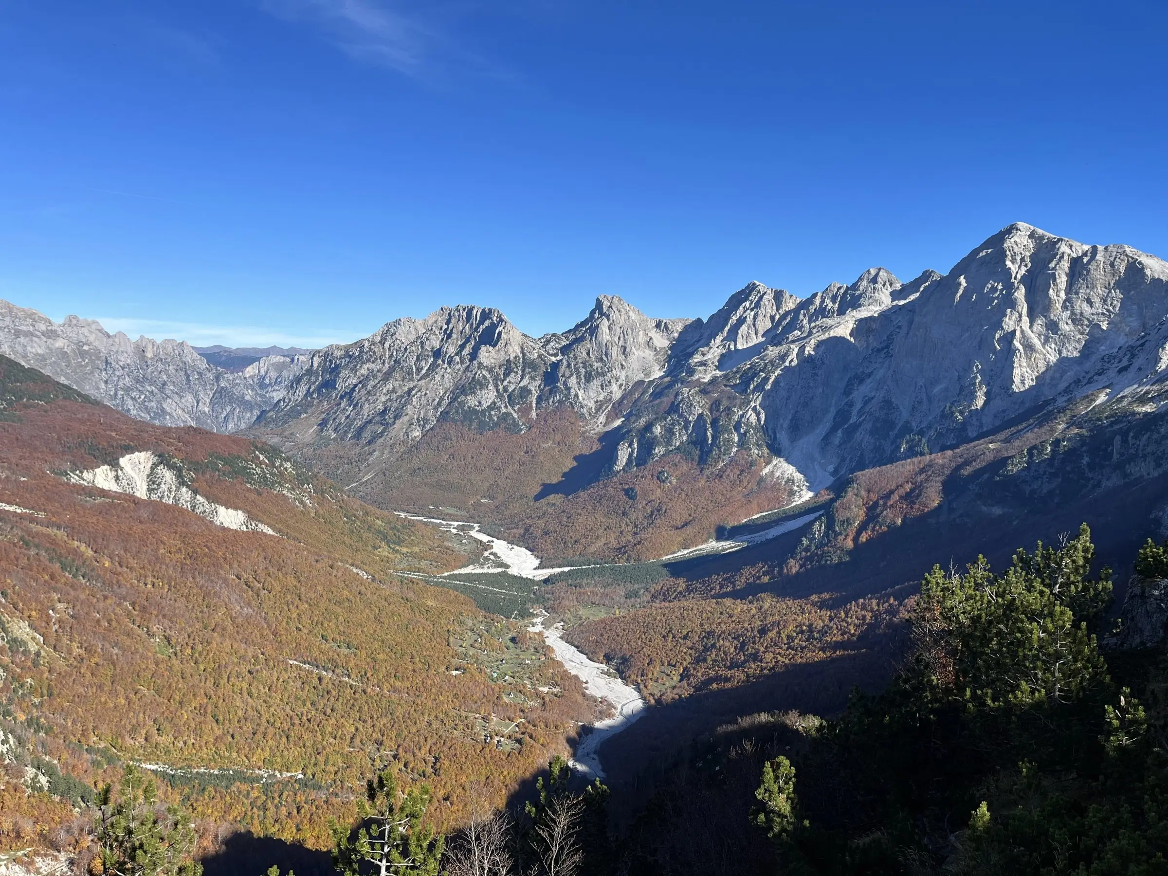 View from the pass between Theth and Valbona